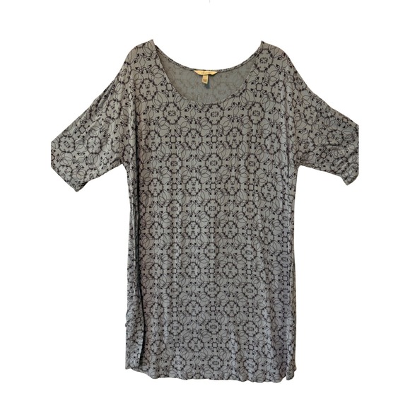 Soma Sleep Shirt Nightgown Womens XL Blue Floral Geometric 2 Pack Bundle Lounge - Picture 9 of 16